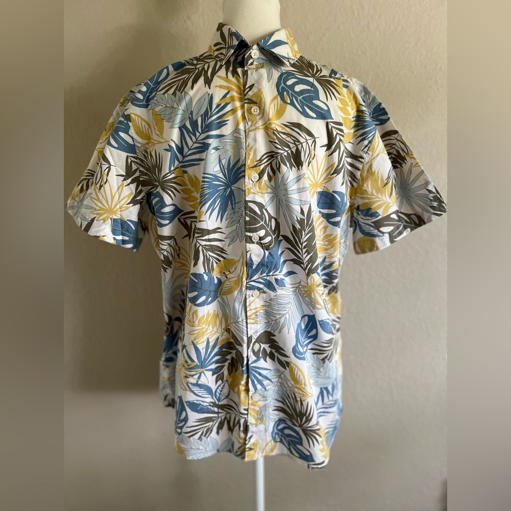 EXPRESS Tropical Button Down Shirt EUC - image 1